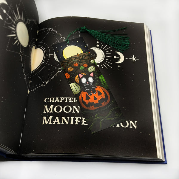 Cerin in a Pumpkin Patch - Bookmark with Tassel