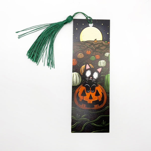 Cerin in a Pumpkin Patch - Bookmark with Tassel