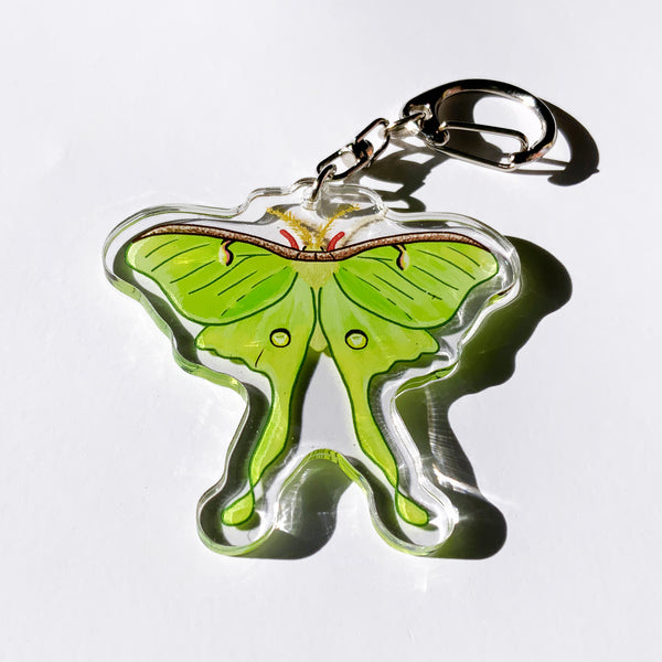 Luna Moth - 2.5" Acrylic Keychain