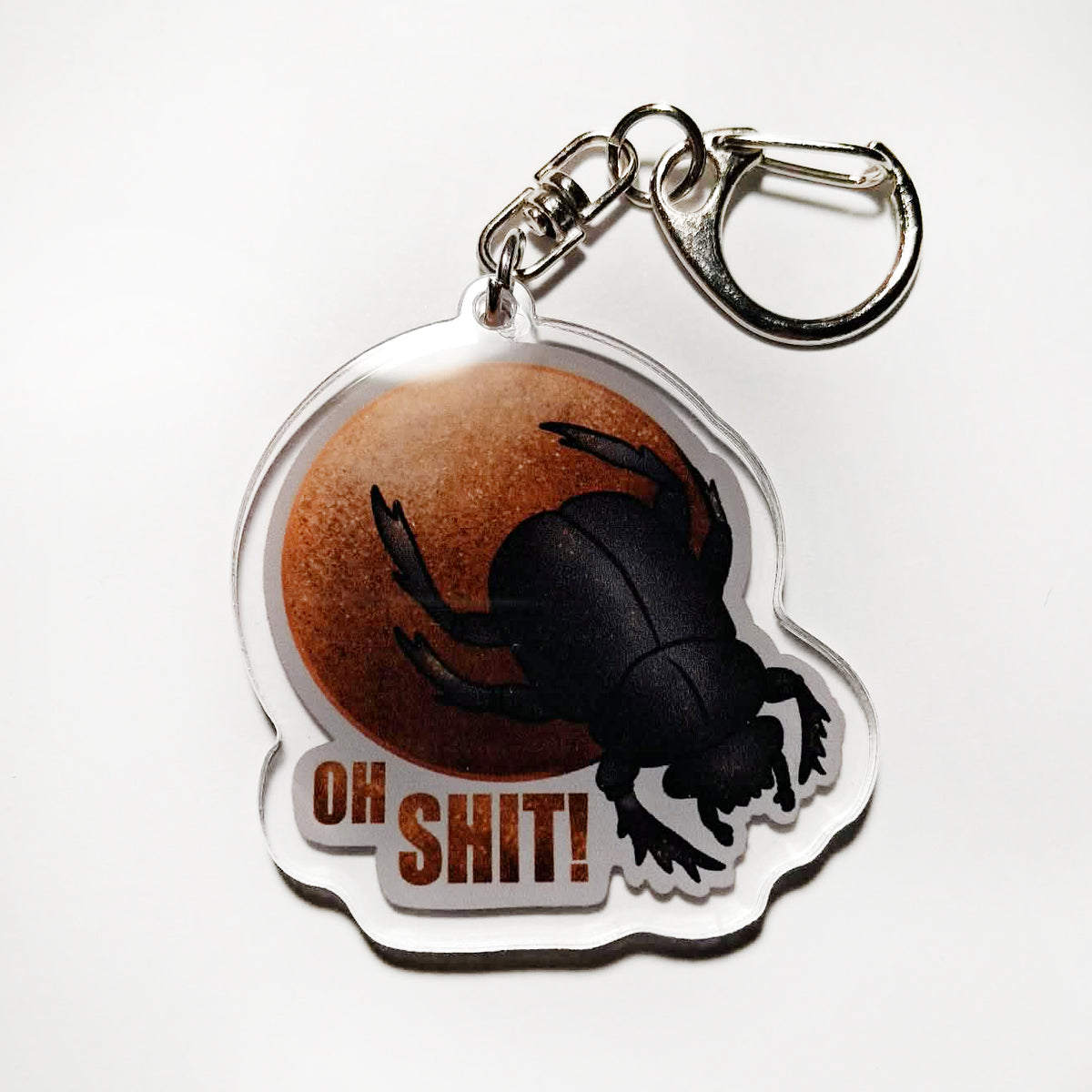Dung Beetle - 2" Acrylic Keychain