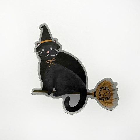 Cerin on a Broomstick - 3 Inch Weatherproof Vinyl Sticker
