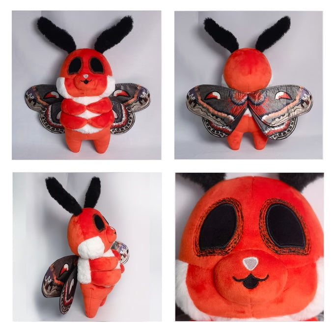 Lowen the Cecropia Moth Plush – Creepy Kawaii