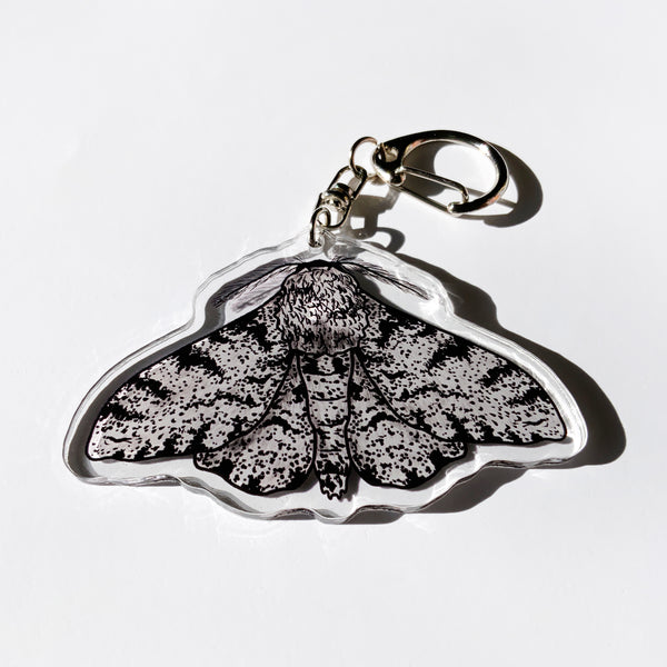 Peppered Moth - 2.5" Acrylic Keychain