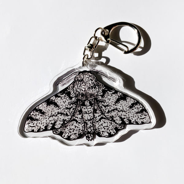 Peppered Moth - 2.5" Acrylic Keychain