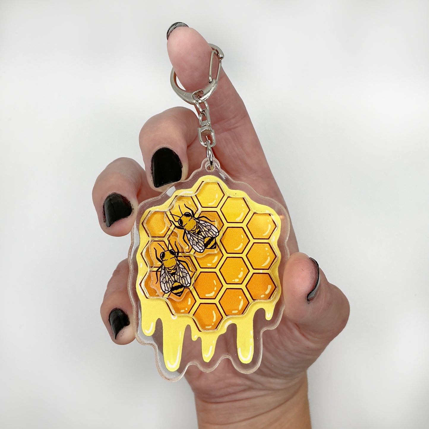 Honeybee Shaker - 2.5" Acrylic Keychain