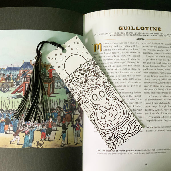 Cerin in a Pumpkin Patch - Colorable Bookmark with Tassel