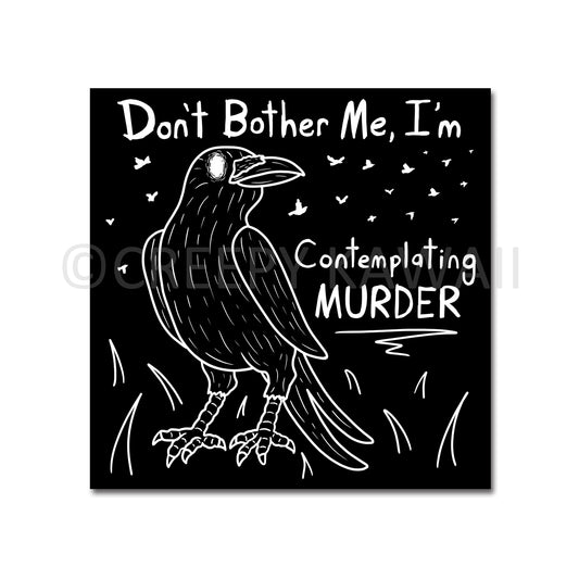 Contemplating Murder - 3 Inch Weatherproof Vinyl Sticker