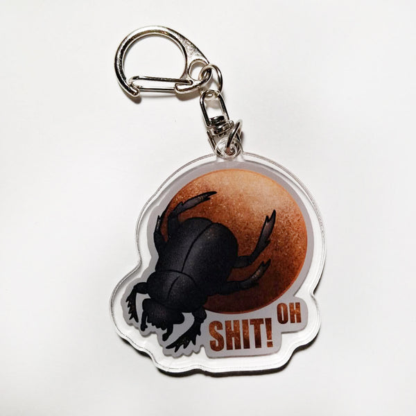 Dung Beetle - 2" Acrylic Keychain