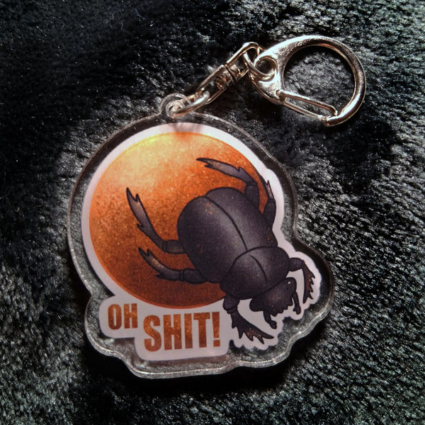 Dung Beetle - 2" Acrylic Keychain