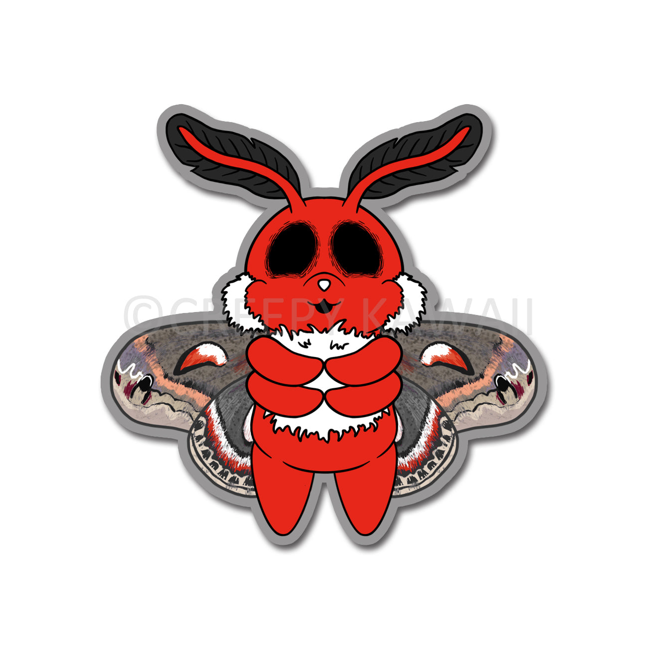 Lowen the Cecropia Moth - 3 Inch Weatherproof Vinyl Sticker