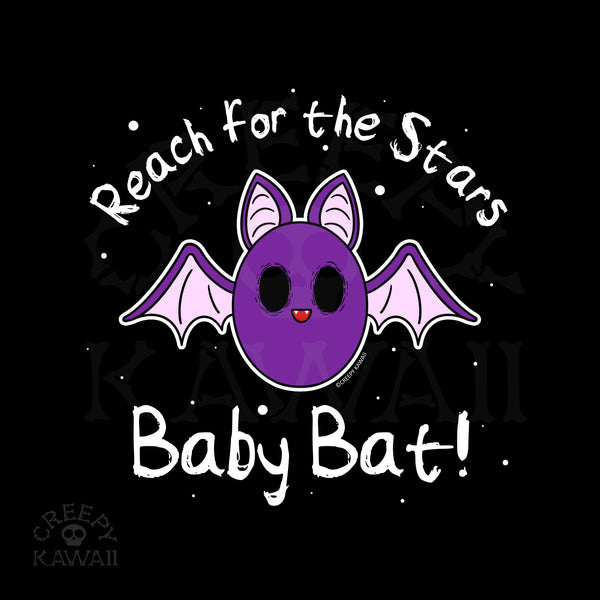 Reach for the Stars Baby Bat T-Shirt - Creepy Kawaii