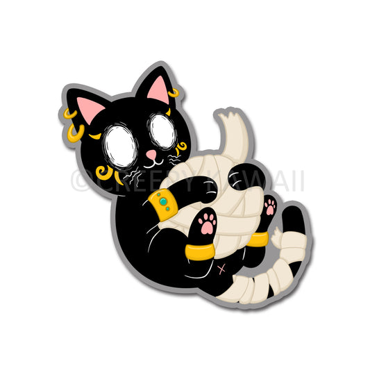 Egyptian Cerin - 3 Inch Weatherproof Vinyl Sticker - Creepy Kawaii