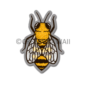 Honeybee - 3 Inch Weatherproof Vinyl Sticker - Creepy Kawaii